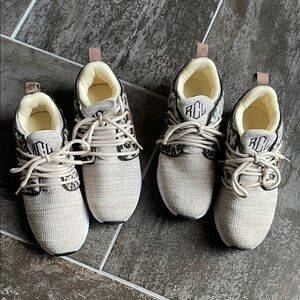 Cream Sneakers with Animal Print